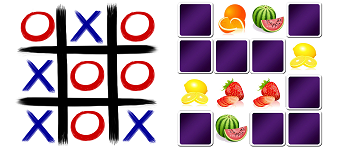Tic-tac-toe memory logo