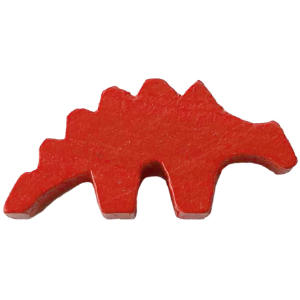 Dinosaur, Ankylosaurus, Wood, Red Thumbnail