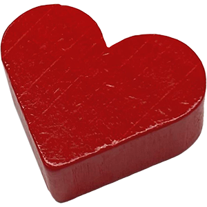 Heart, Wood, Red Thumbnail