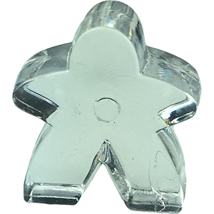 Meeple, Large, Acrylic, Transparent, Clear Thumbnail
