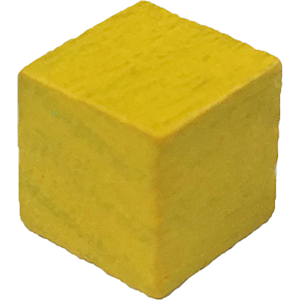 Cube, 8mm, Bright Yellow Thumbnail