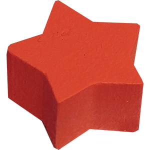 Star, Wood, Red Thumbnail