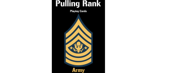 Pulling Rank Playing Cards- Army Deck logo