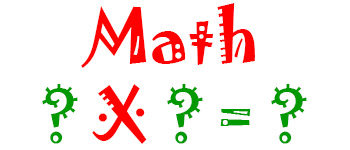 Math ? x ? = ? logo