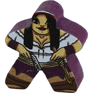 Pirate, Purple - Character Meeple Thumbnail