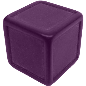 D6, Indented, Blank, Purple Thumbnail