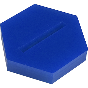 Miniature Base, 25mm Hex, Blue Thumbnail