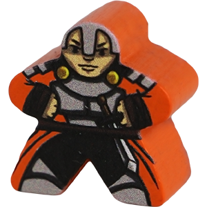 Swordsman, Orange - Character Meeple Thumbnail