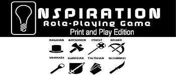 Inspiration - A Deckbuilding Tabletop Print and Play Edition logo
