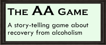 The Alcoholics Anonymous Game logo