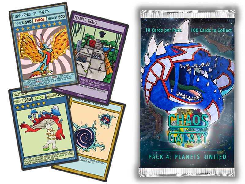 Chaos Galaxy TCG Set 4: Planets United - Booster Pack
