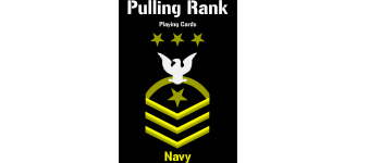 Pulling Rank Playing Cards- Navy Deck logo