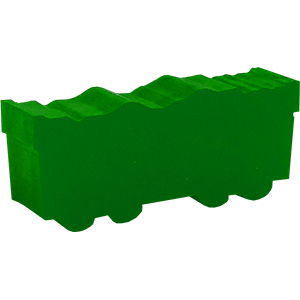 Acrylic Train, Coal Car, Green Thumbnail