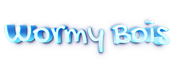 Blue Wormy Bois Acrylic Puzzle logo