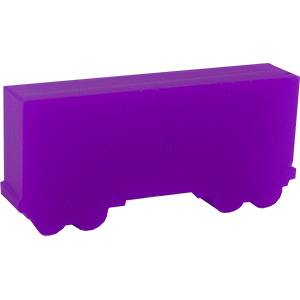 Acrylic Train, Box Car, Purple Thumbnail