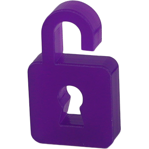 Padlock, Unlocked, Purple Thumbnail