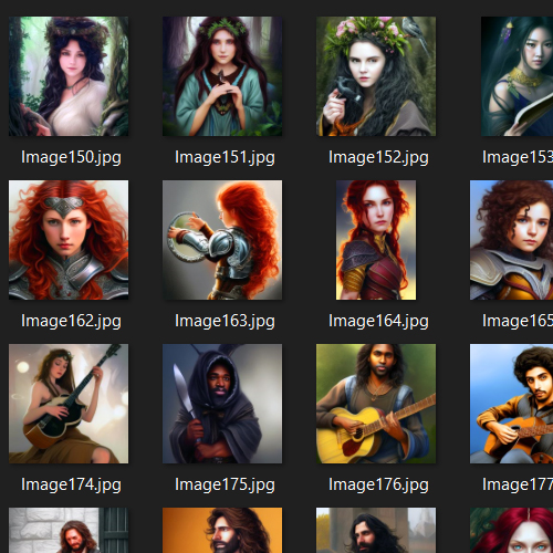 75 Fantasy Archetype Character Images Pack 3