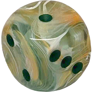 D6, 16mm, Marbled Green Thumbnail
