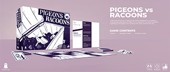 Pigeons vs. Racoons logo