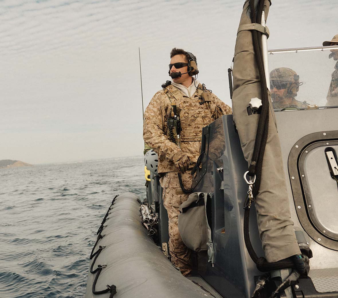 nick pilots his SWCC boat