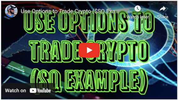 Use Options to Trade Crypto ($SQ Example)