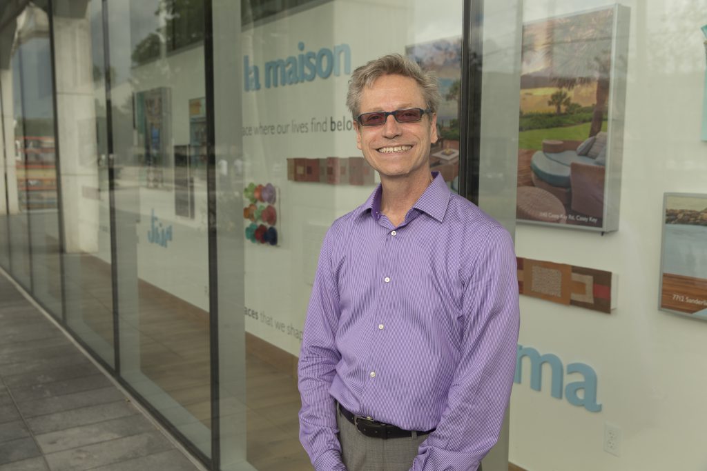 Eric Cross (pictured) designed the window displays alongside Shane Hughes, creative director of Michael Saunders & Company