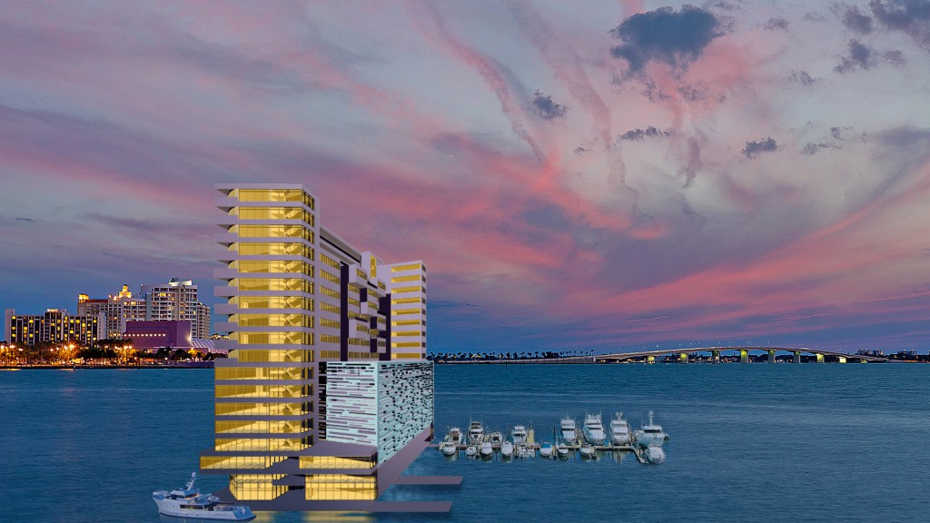 Neptune, floating into Sarasota Bay in the fall of 2017.