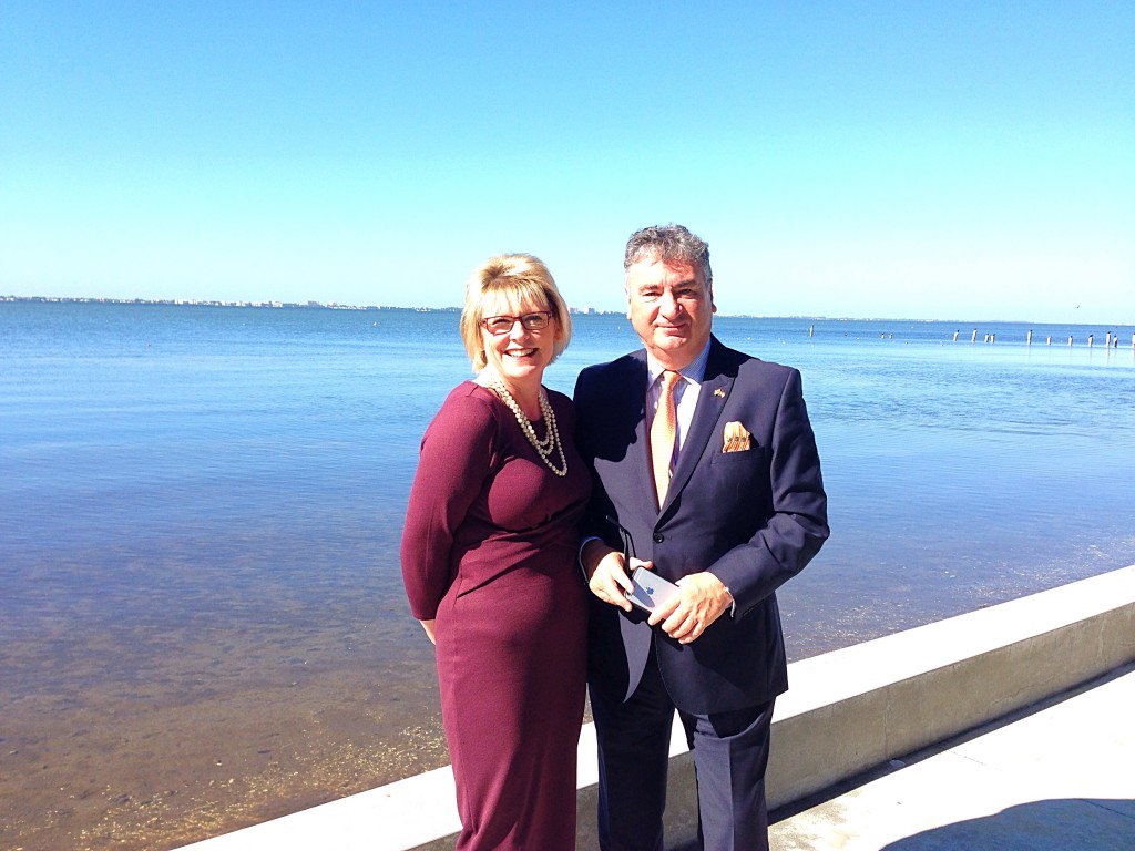 Nick Churton and Annette Reeve visiting 3133 Bay Shore Rd in Sarasota.