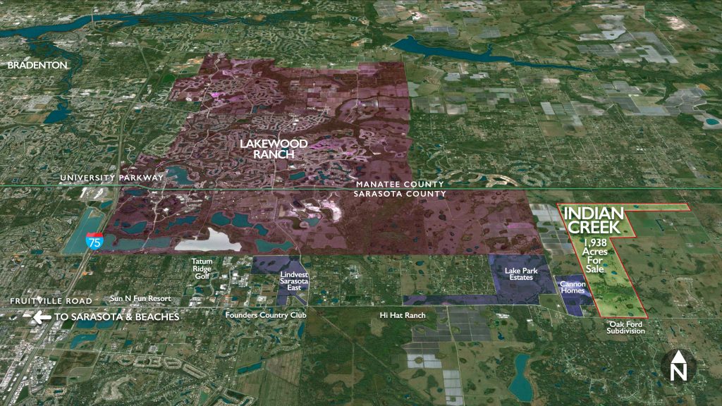 Indian Creek is within easy reach of Sarasota and Lakewood Ranch. 