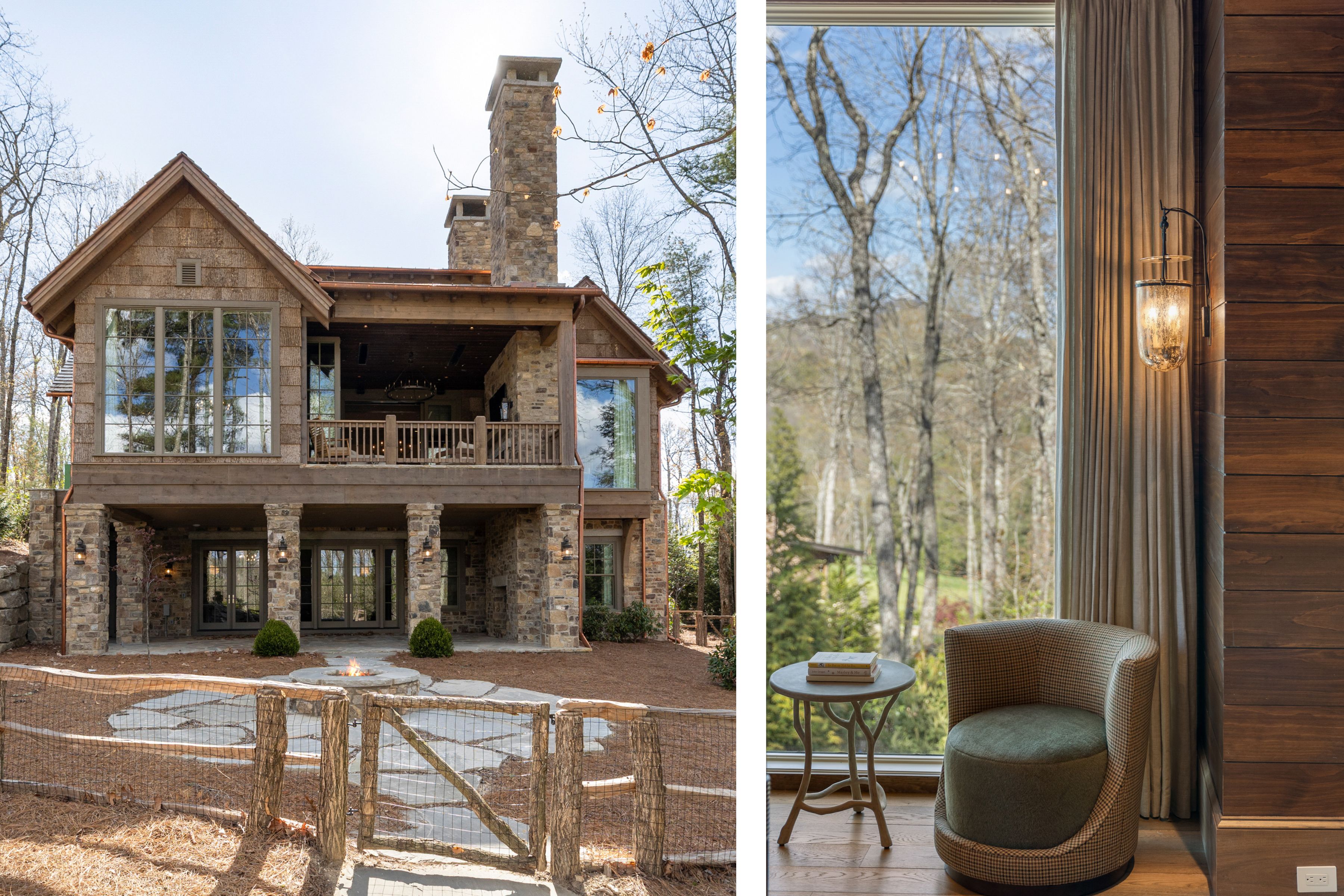 1346 Burl Lane bluestone patio and fire pit