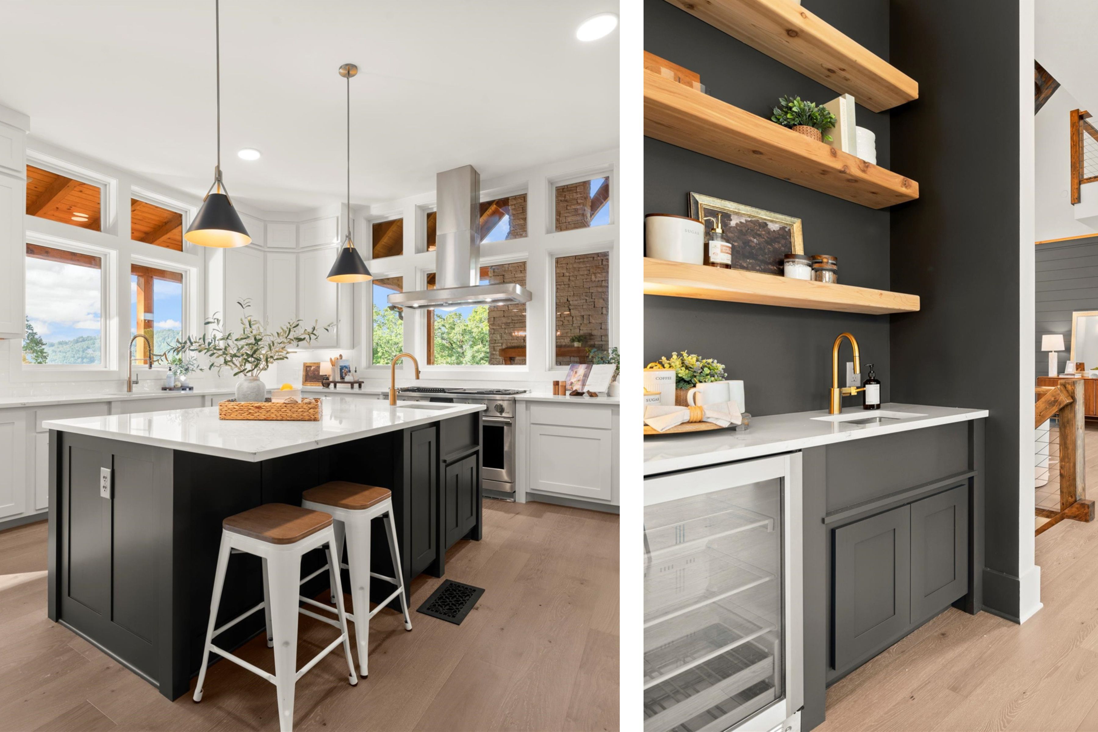 Exterior gardens and pathways