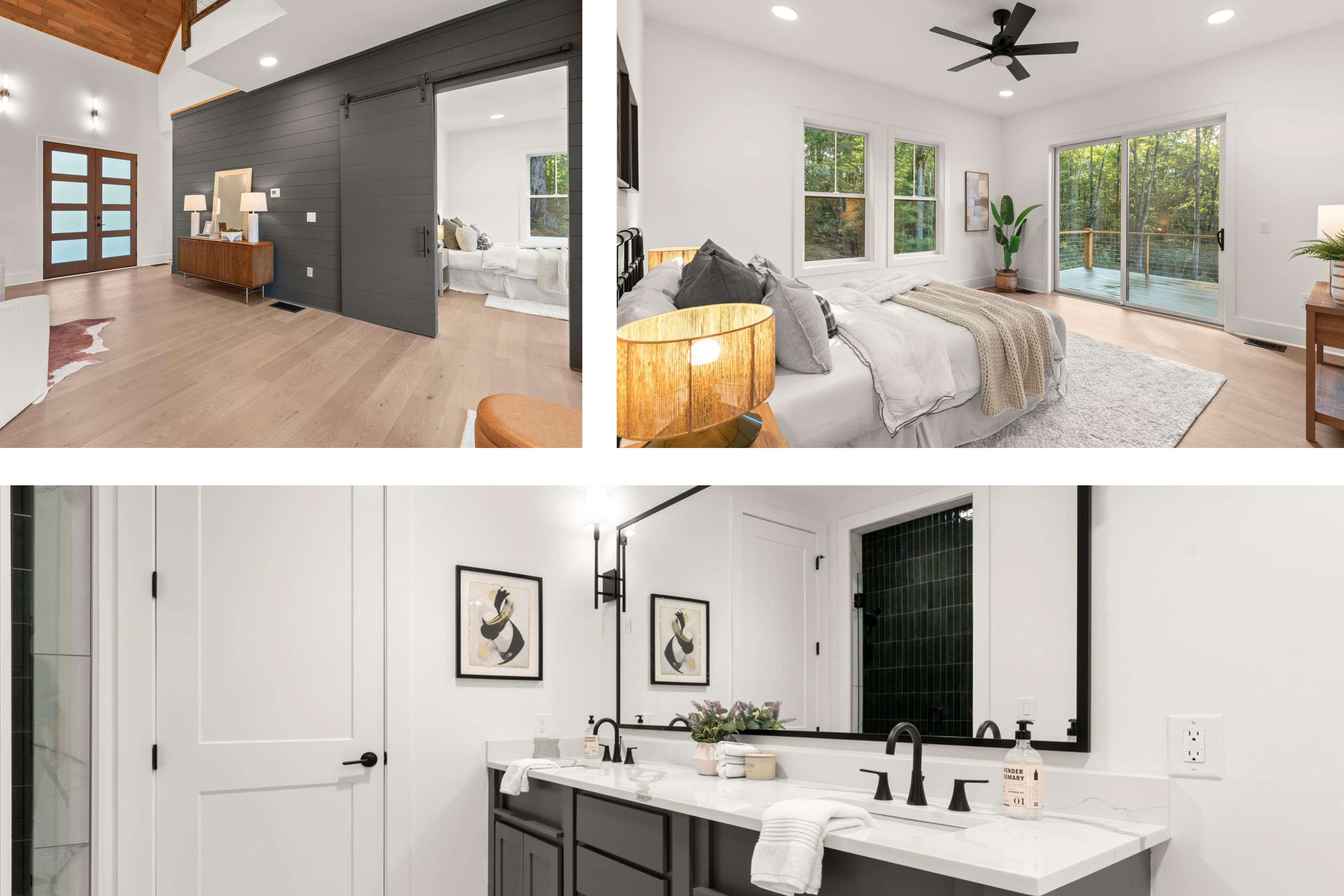 Exterior gardens and pathways