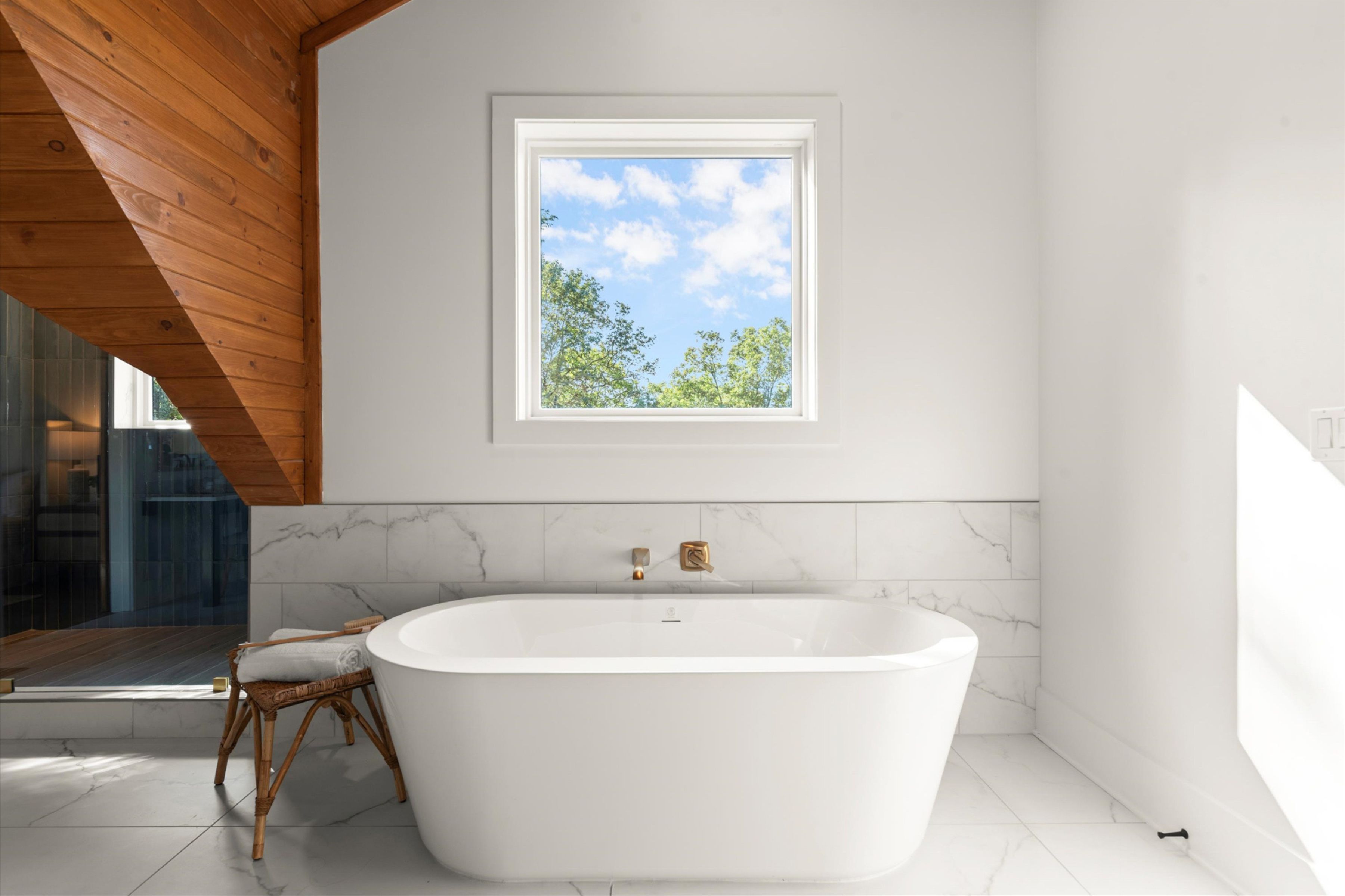 Exterior gardens and pathways