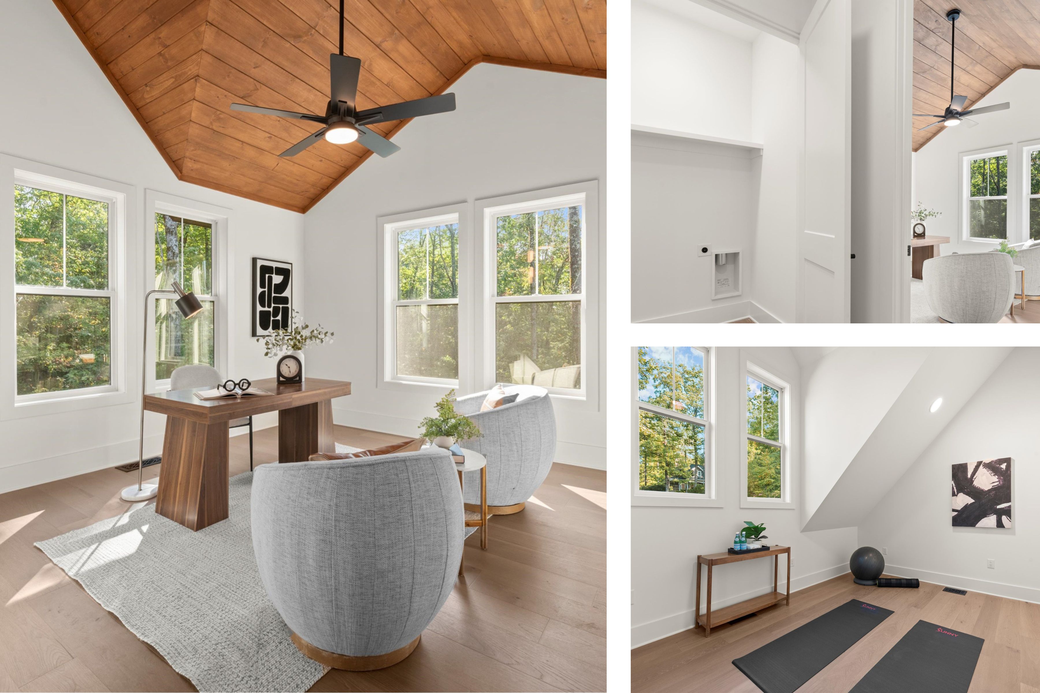 Exterior gardens and pathways