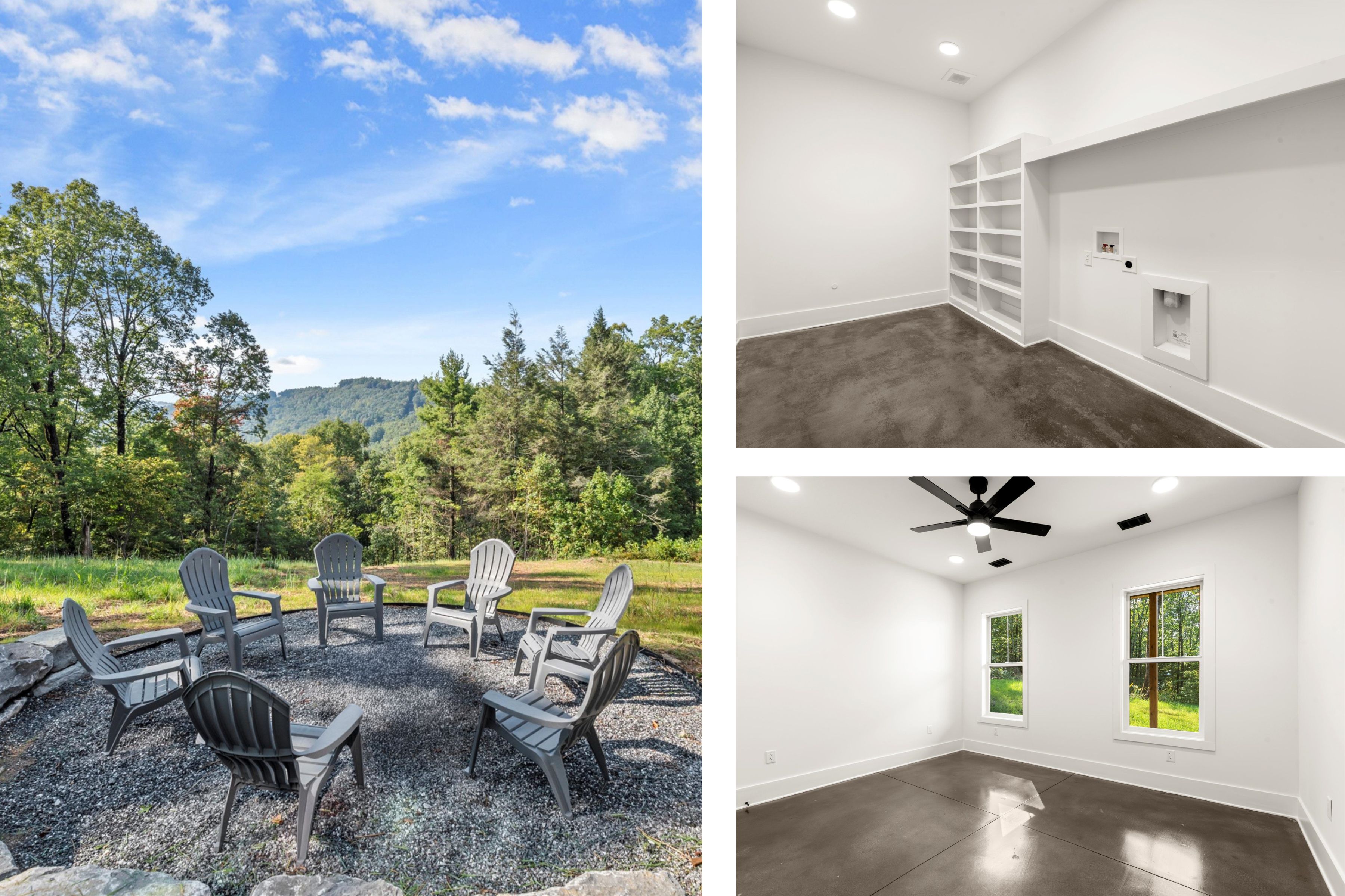 Exterior gardens and pathways