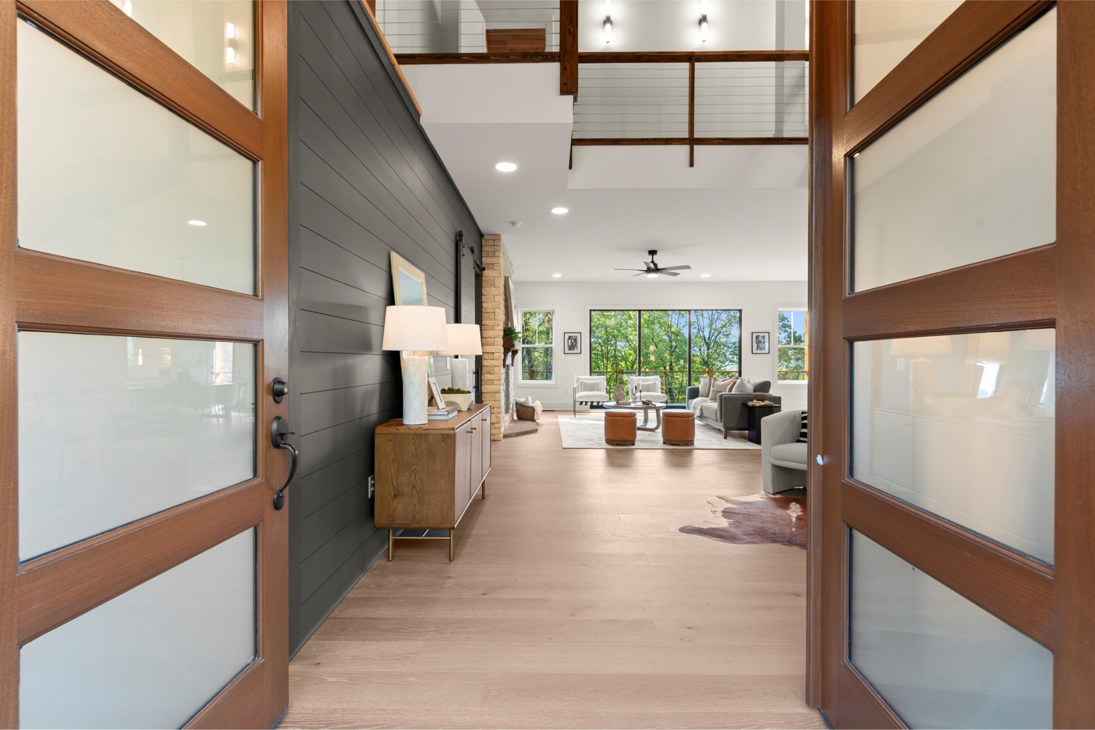 Exterior gardens and pathways