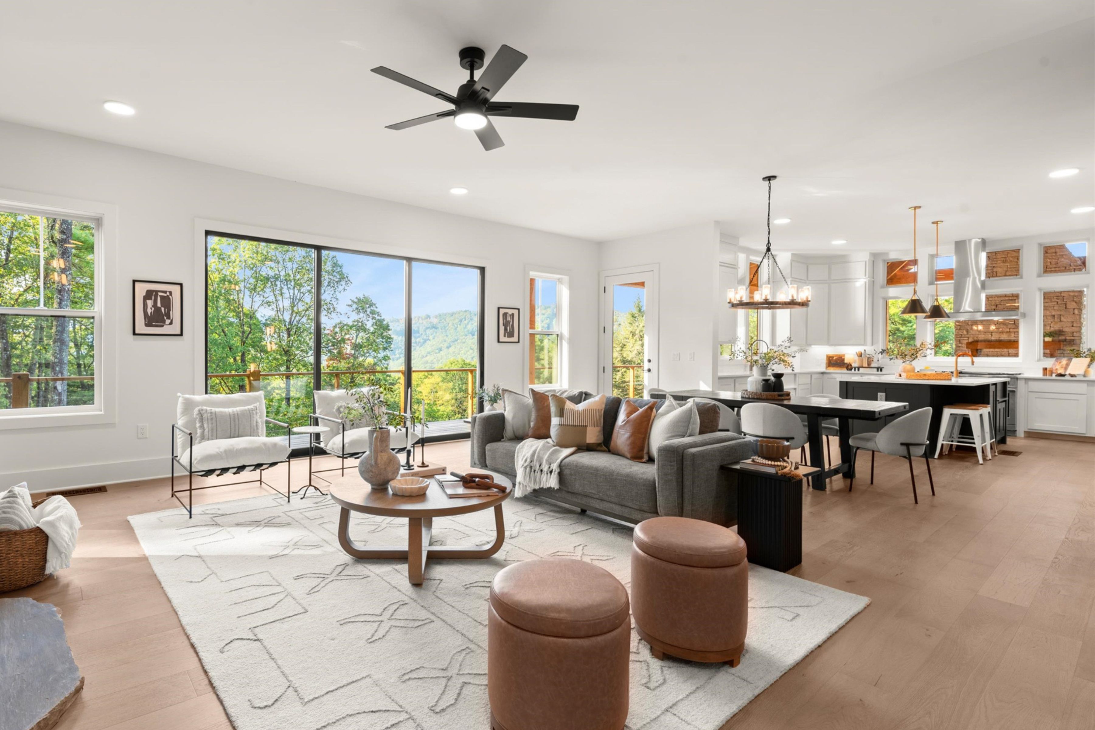 Exterior gardens and pathways