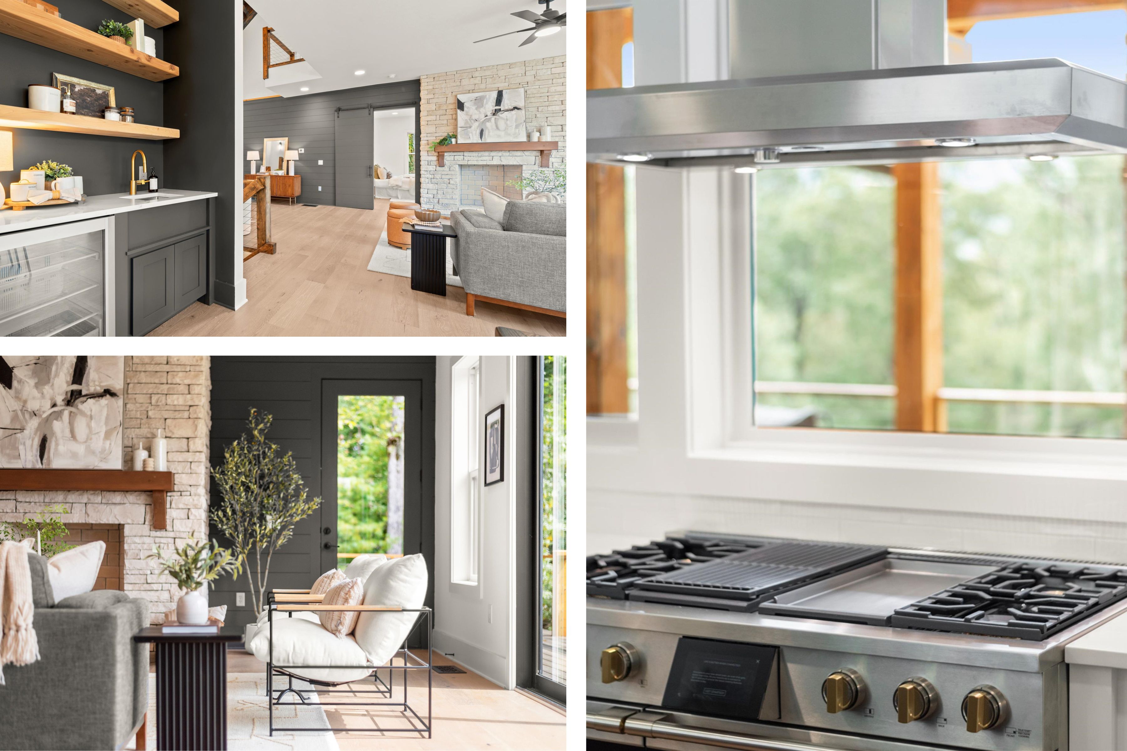 Exterior gardens and pathways