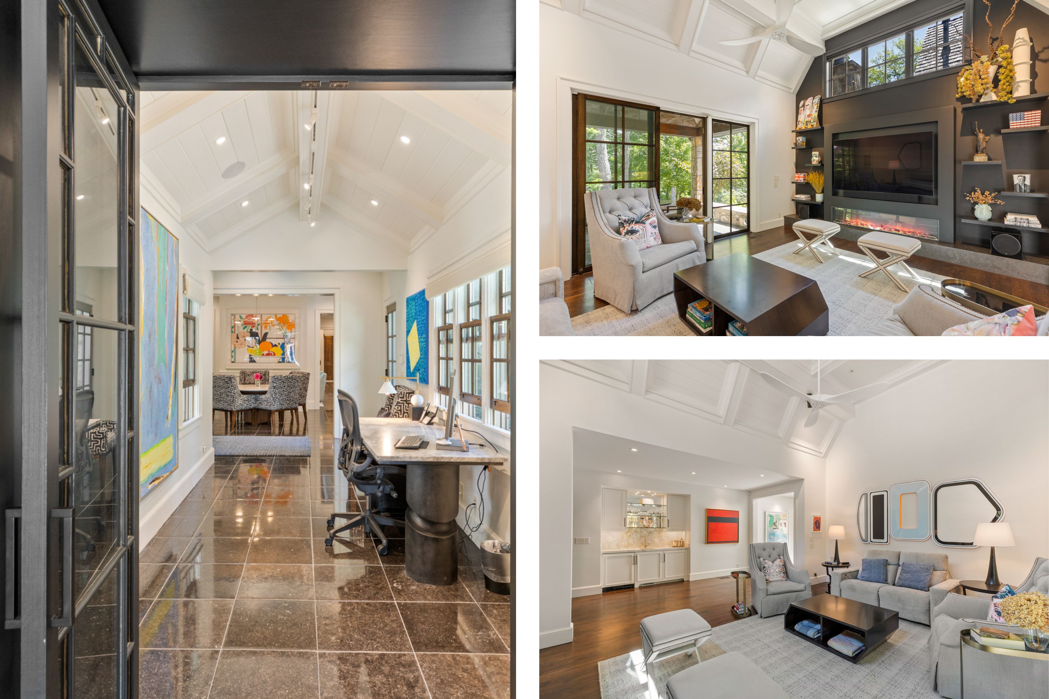 Owner's wing lounge and closets