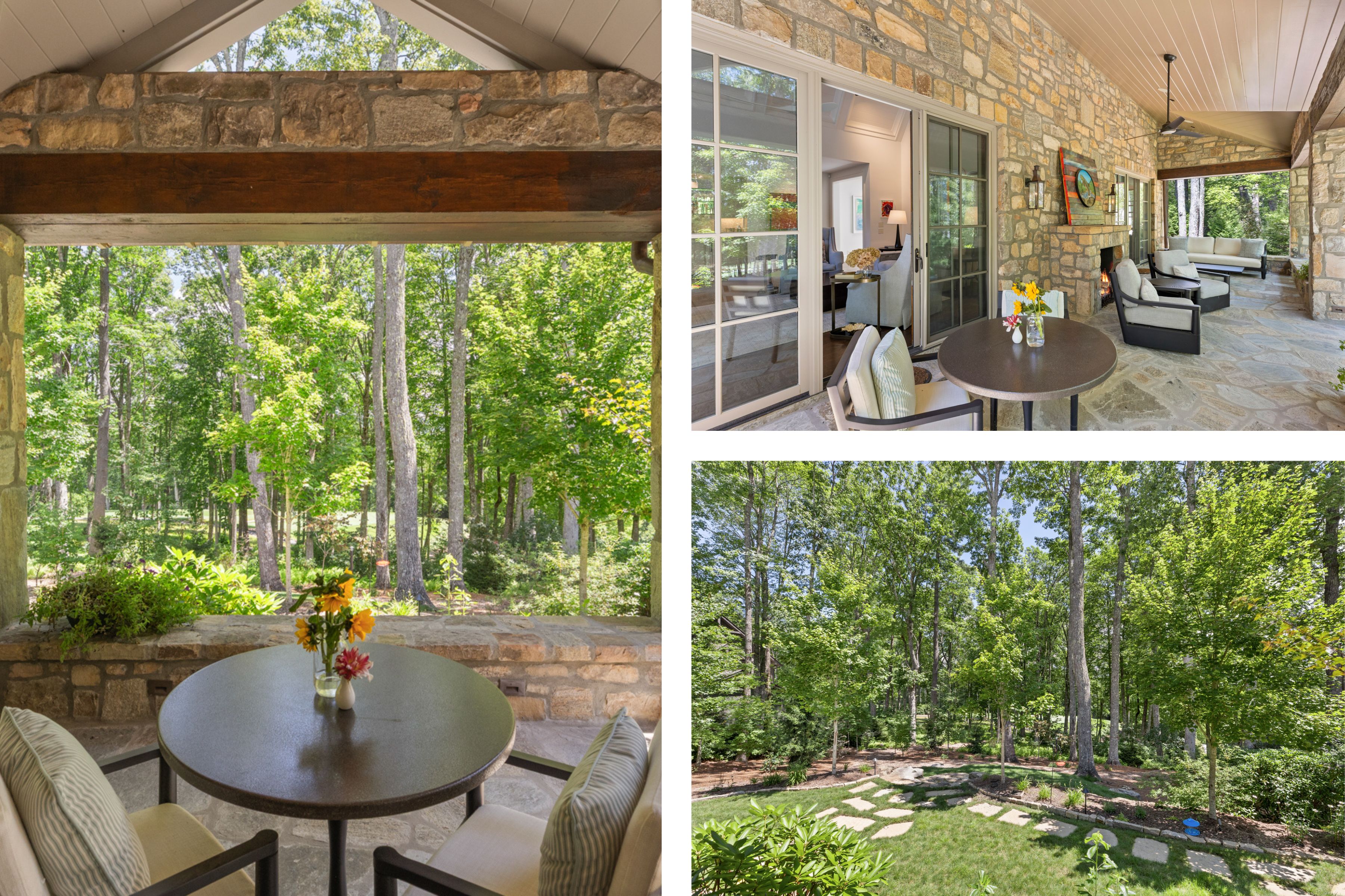 Screened porch, terrace and outdoor spaces