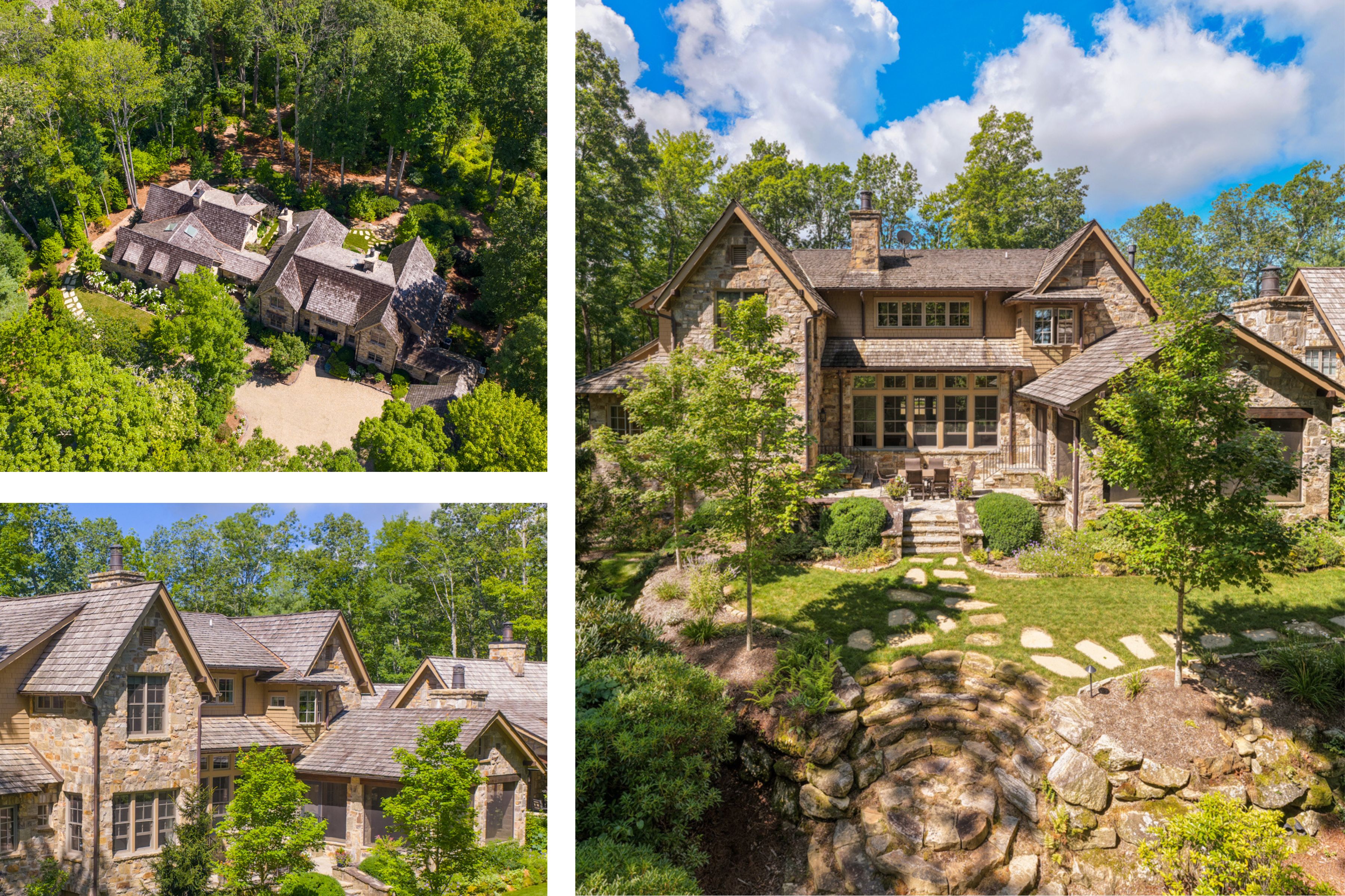 Aerial and exterior views