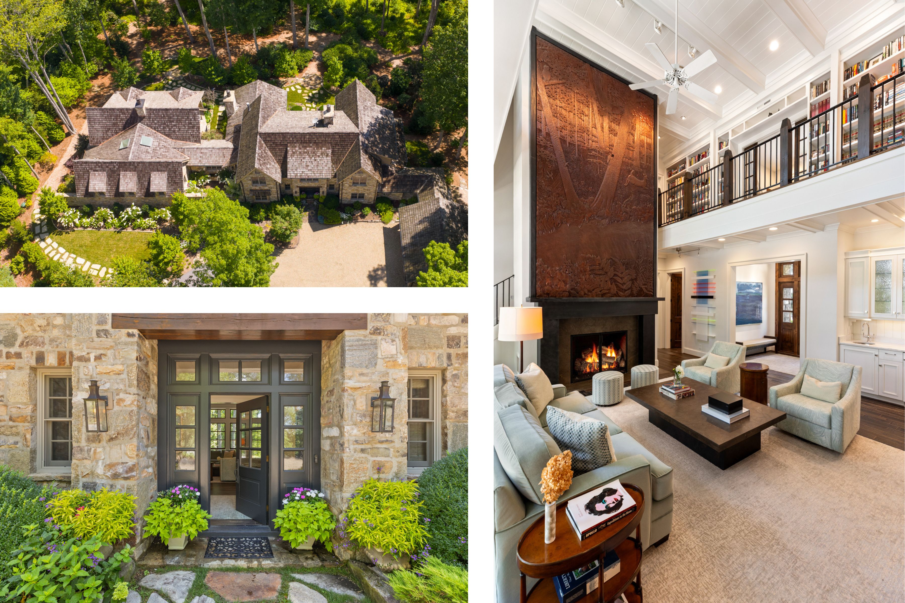 Aerial, entry, and great room