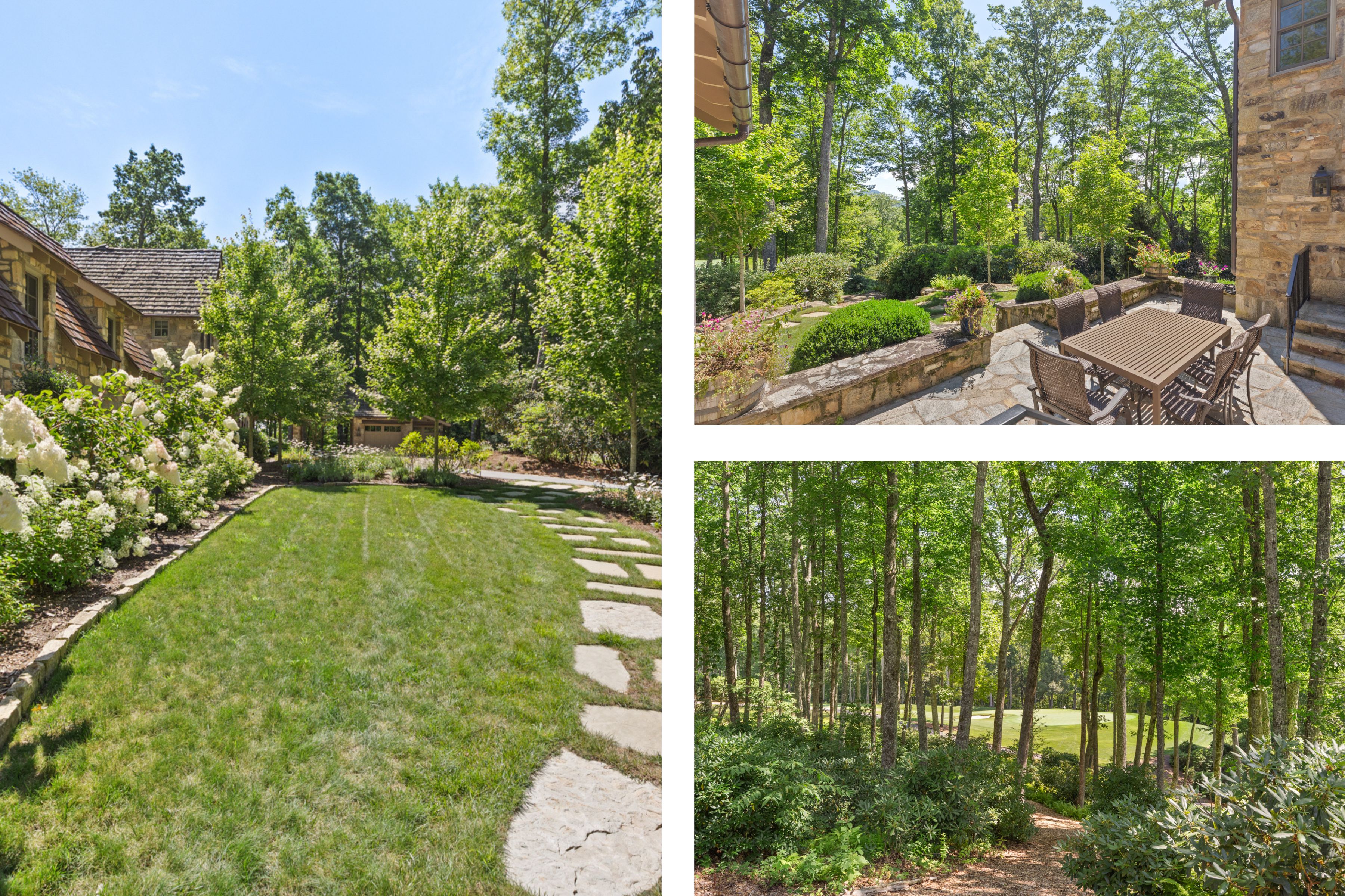 Owner's wing terrace and gardens