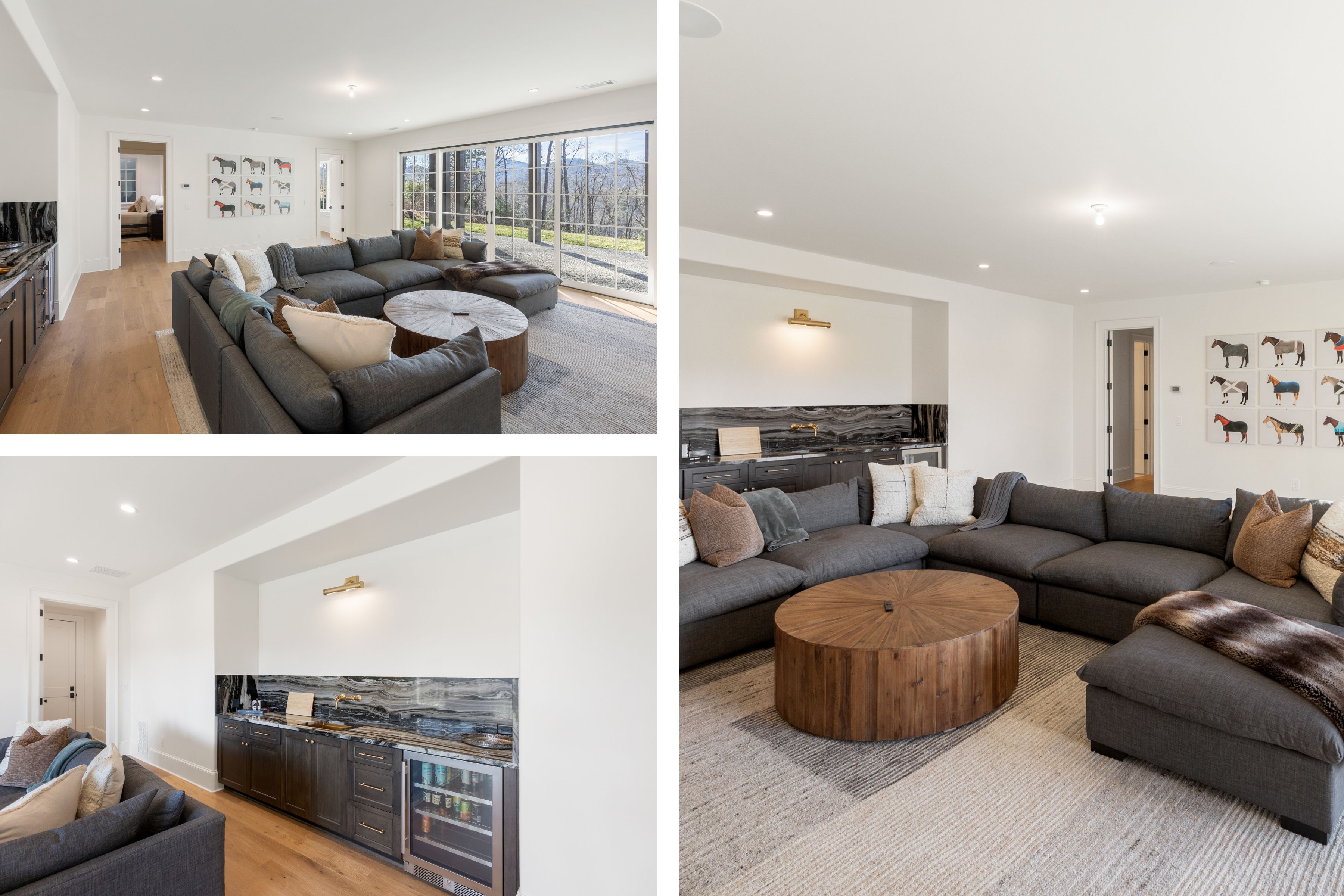 Lower-level photography from a recently completed Tocami home