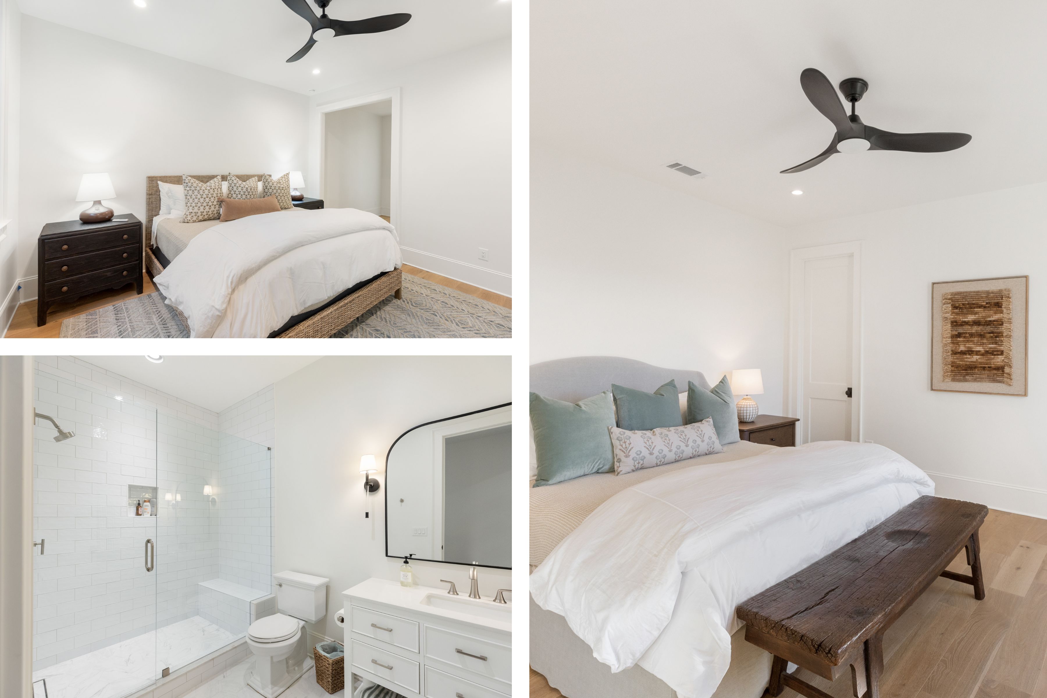 Guest-room photography from a recently completed Tocami home
