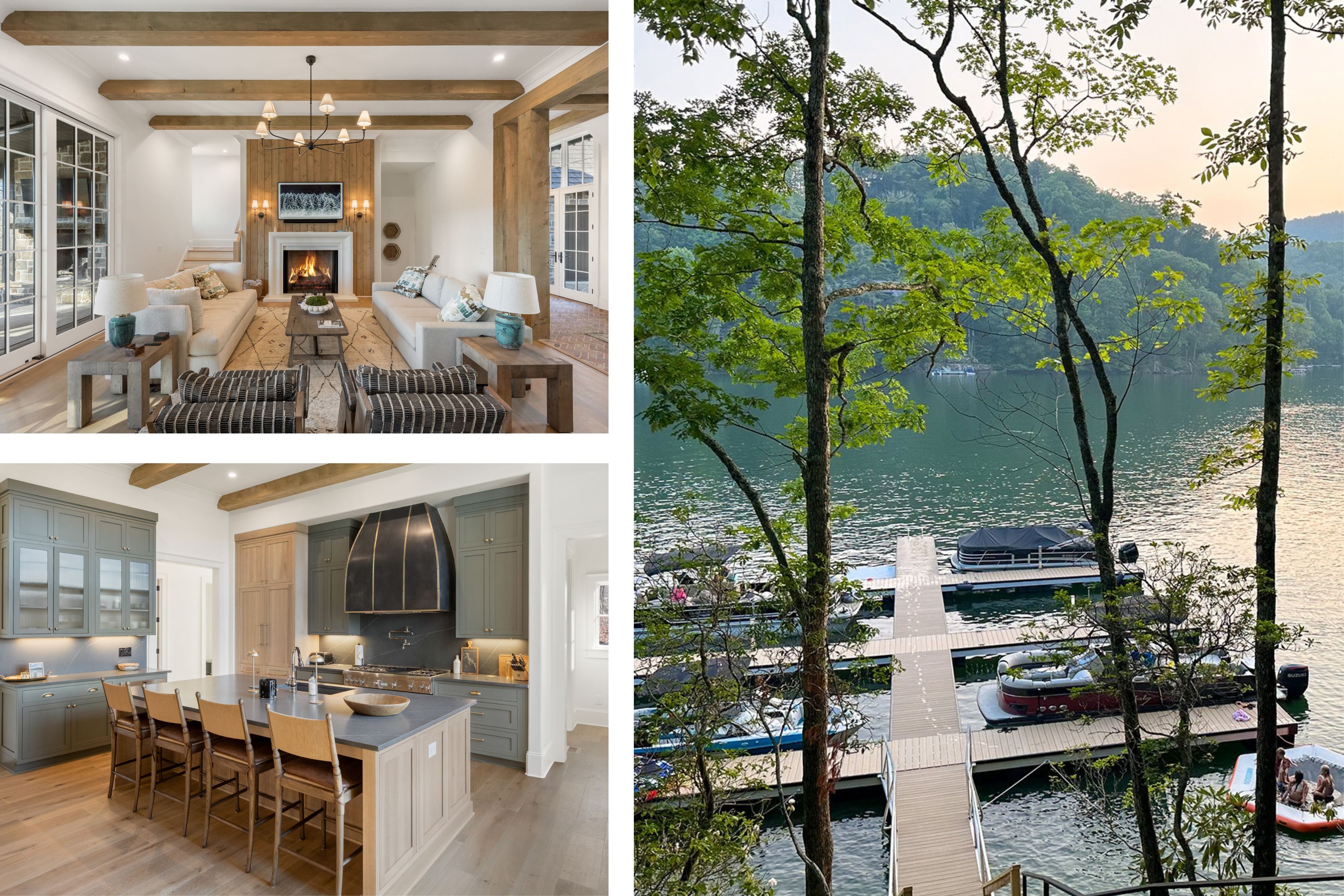 Great-room and kitchen photography from a recently completed Tocami home