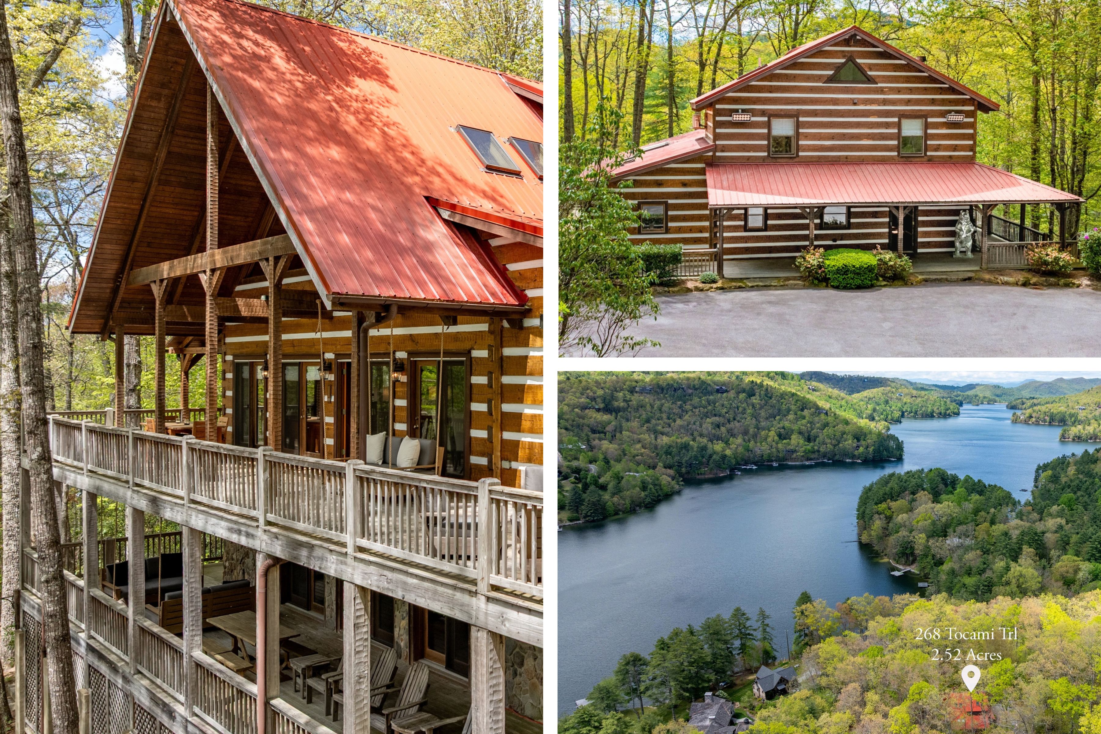 268 Tocami Trail, a lakefront log home on Lake Glenville in Cullowhee, North Carolina
