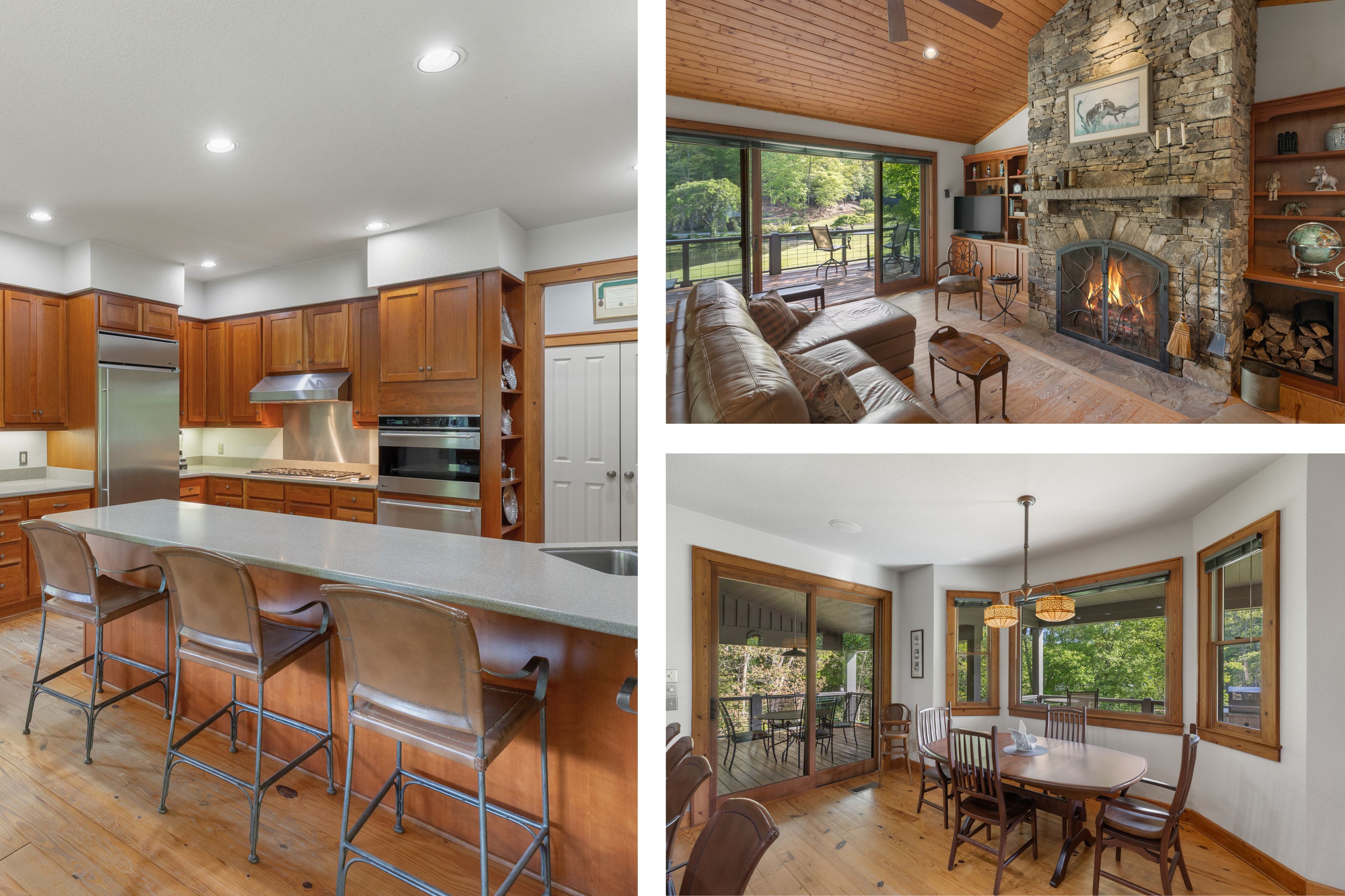 567 Lloyd Hooper Road kitchen fireplace dining