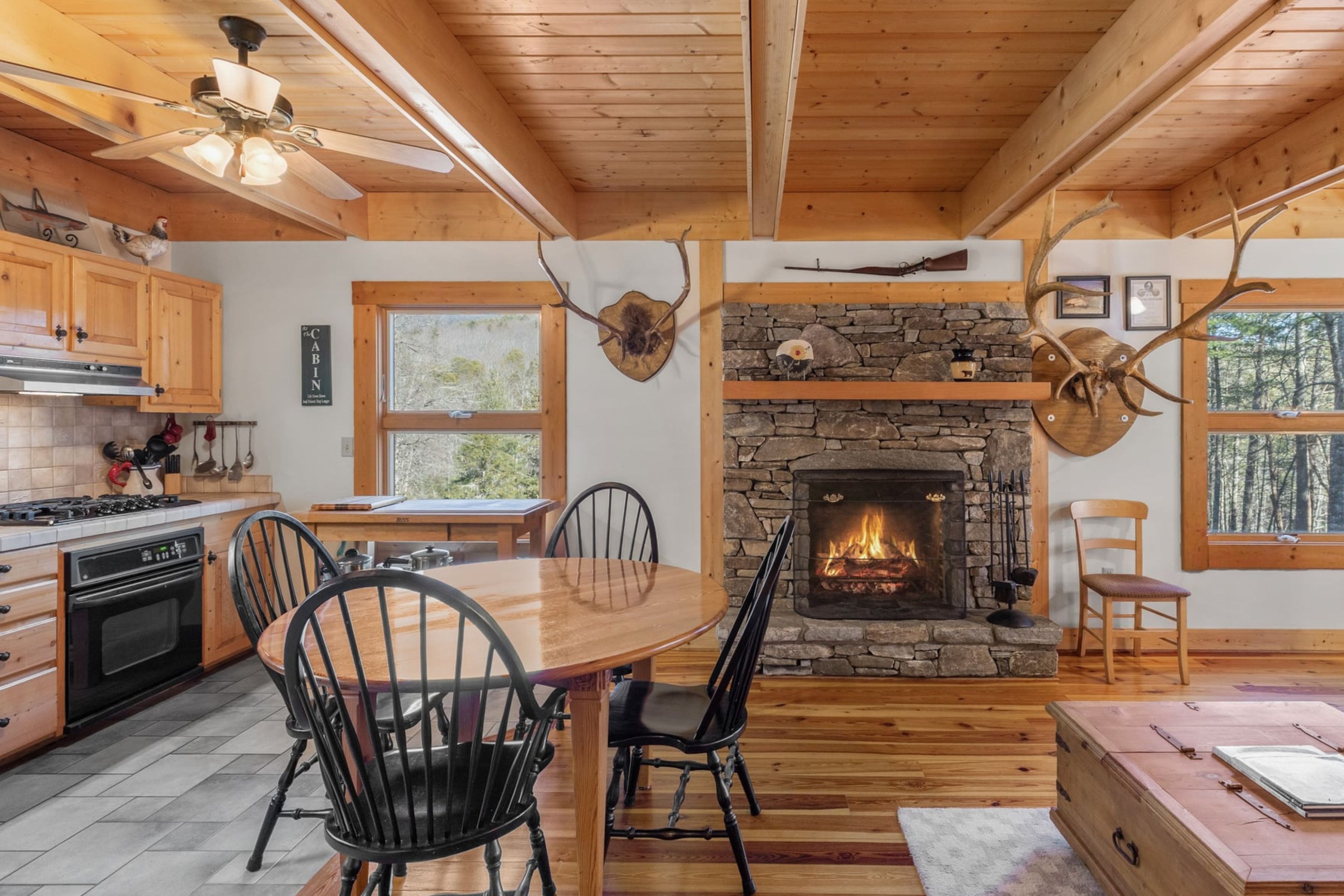 Mountain cottage interior
