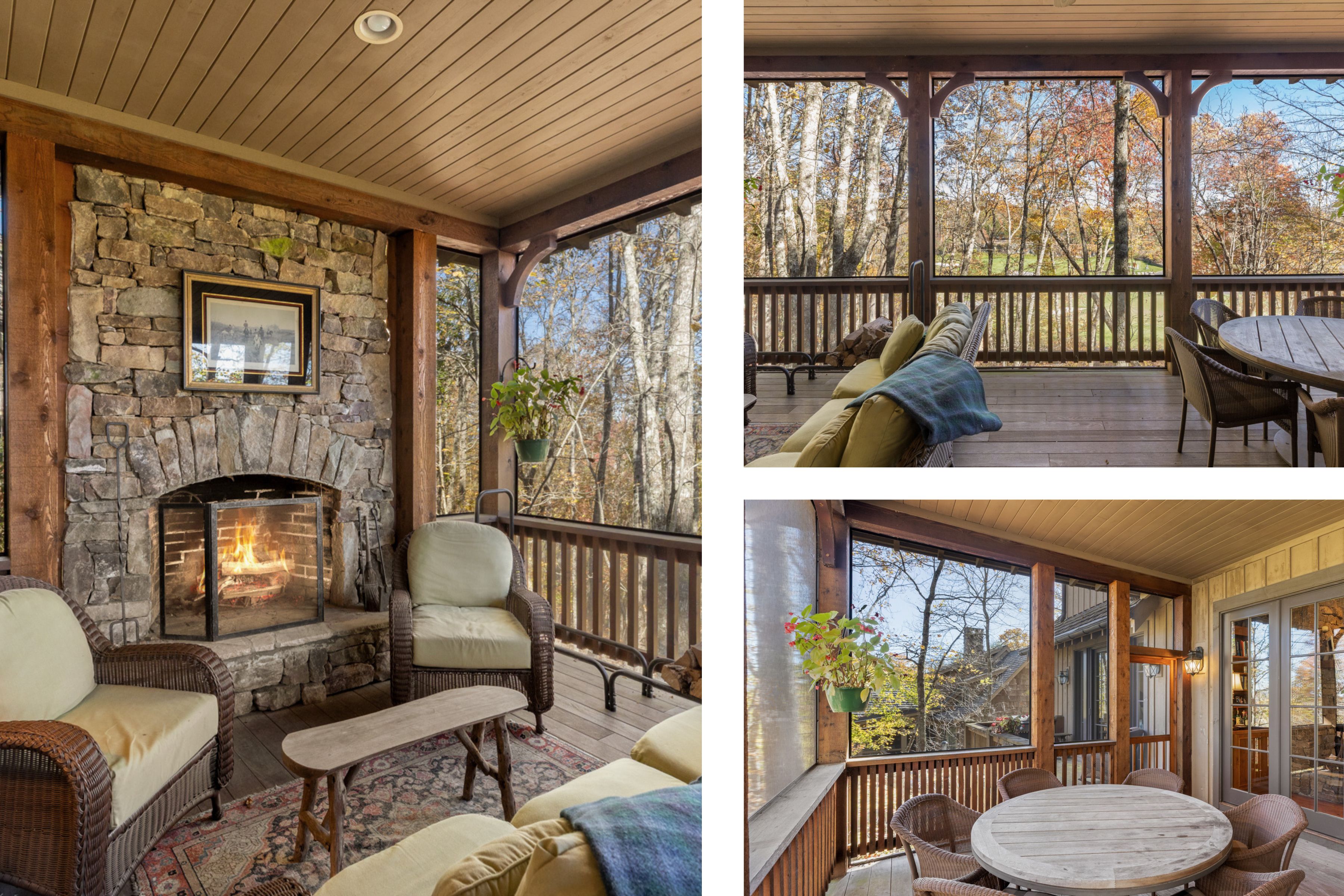 8 Mount Mitchell Court screened porch
